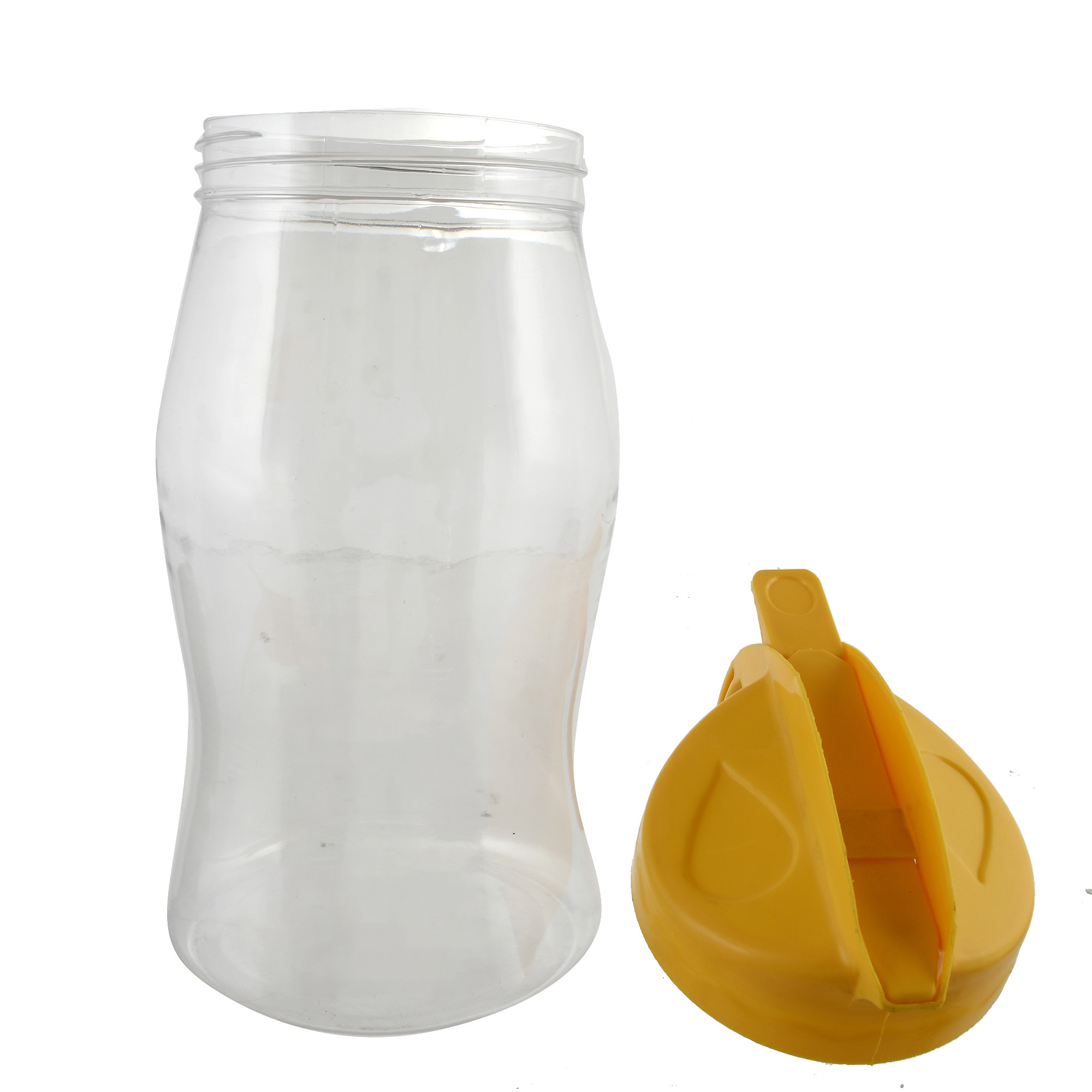 Kuber Industries Plastic Leakproof Oil Bottle Olive Oil Dispenser for Kitchen Storage Container,1100 Ml (Yellow)