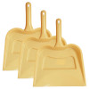 Kuber Industries Plastic Lightweight 12&quot; Dustpan With Comfort Grip Handle for Easy Sweep Broom, (Cream)