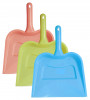 Kuber Industries Plastic Lightweight 12&quot; Dustpan With Comfort Grip Handle for Easy Sweep Broom, Pack of 3 (Blue &amp; Green &amp; Pink)