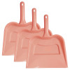 Kuber Industries Plastic Lightweight 12&quot; Dustpan With Comfort Grip Handle for Easy Sweep Broom,(Pink)