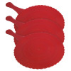Kuber Industries Plastic Lightweight Handfan|Hath Pankha|Beejna for Natural Cooling Air Home Decor and Travel Useful,(Red)