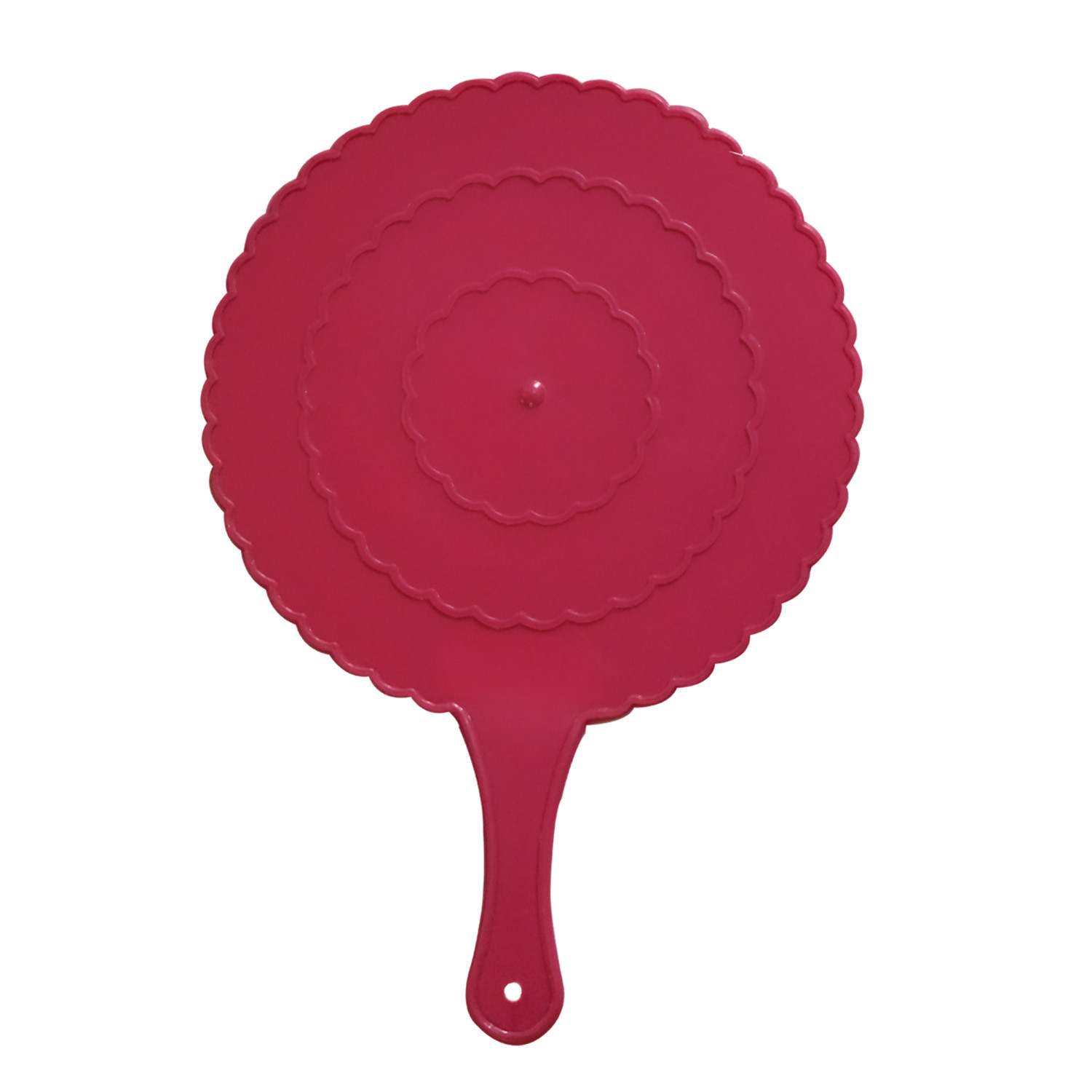 Kuber Industries Plastic Lightweight Handfan|Hath Pankha|Beejna for Natural Cooling Air Home Decor and Travel Useful(Pink)