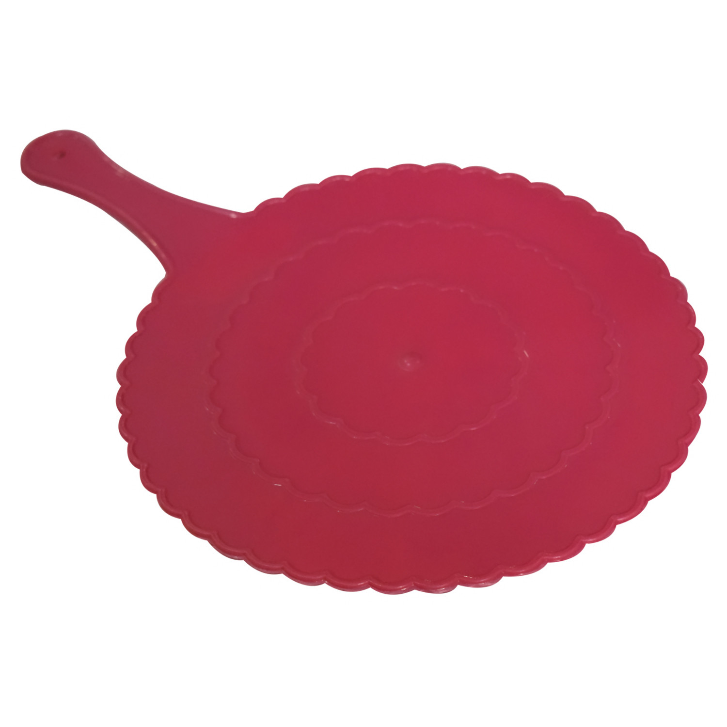 Kuber Industries Plastic Lightweight Handfan|Hath Pankha|Beejna for Natural Cooling Air Home Decor and Travel Useful(Pink)
