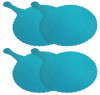 Kuber Industries Plastic Lightweight Handfan|Hath Pankha|Beejna for Natural Cooling Air Home Decor and Travel Useful,(Blue)