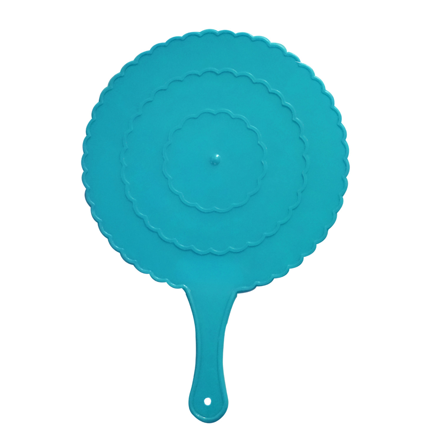 Kuber Industries Plastic Lightweight Handfan|Hath Pankha|Beejna for Natural Cooling Air Home Decor and Travel Useful,(Blue)