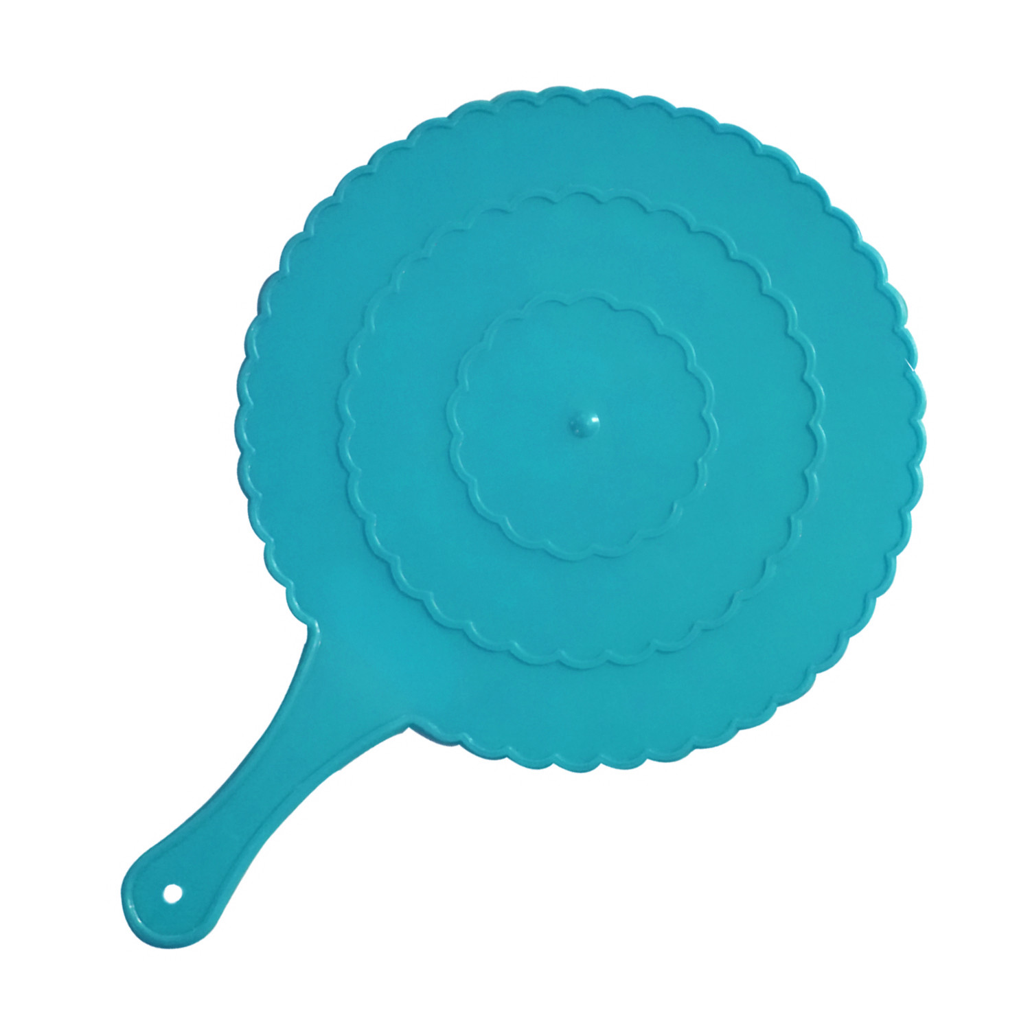 Kuber Industries Plastic Lightweight Handfan|Hath Pankha|Beejna for Natural Cooling Air Home Decor and Travel Useful,(Blue)