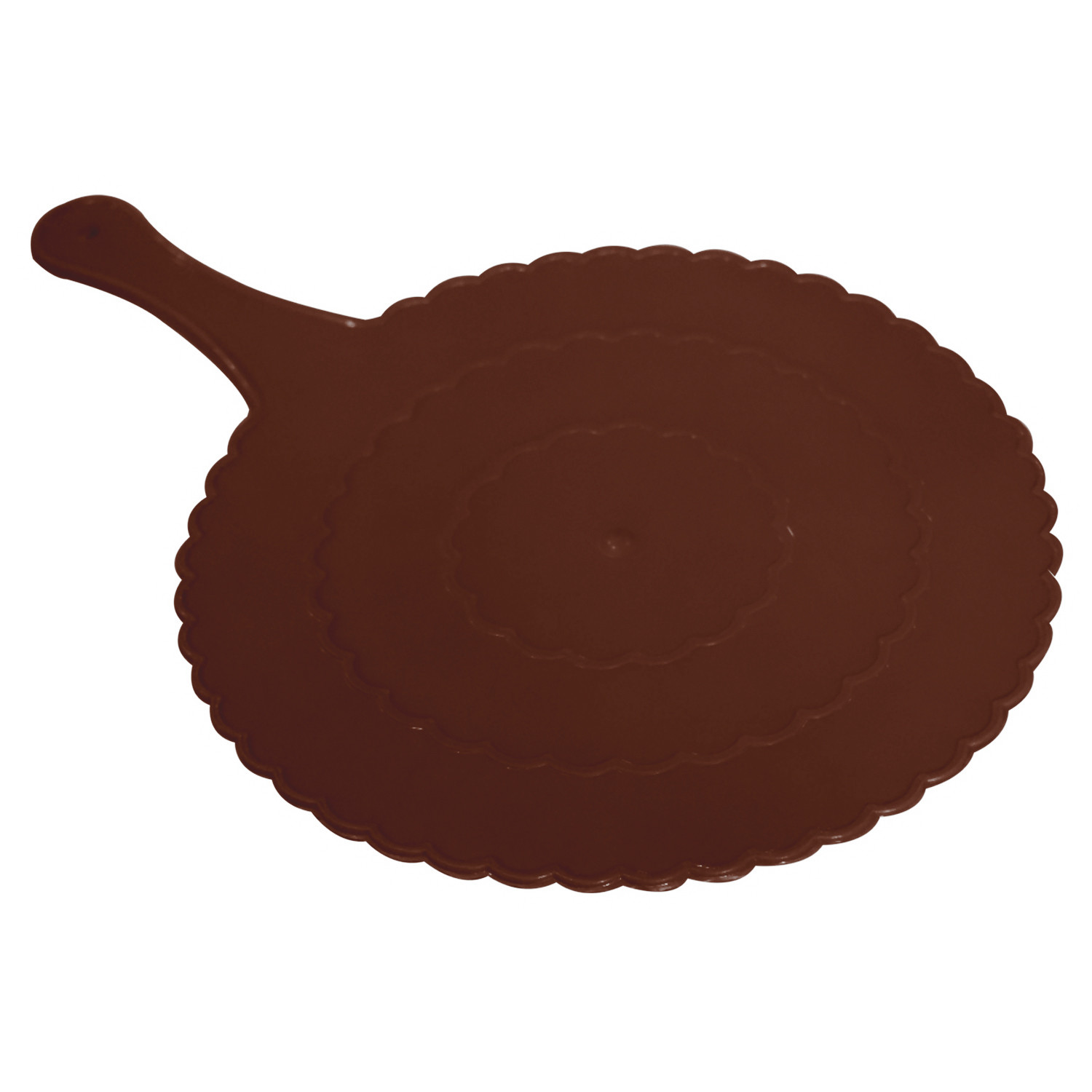 Kuber Industries Plastic Lightweight Handfan|Hath Pankha|Beejna for Natural Cooling Air Home Decor and Travel Useful,(Brown)