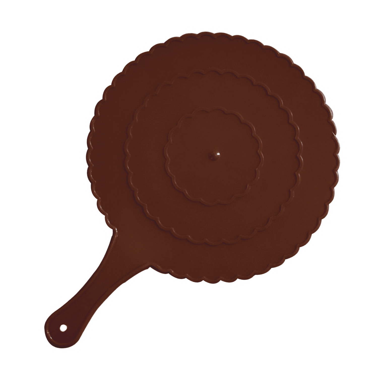 Kuber Industries Plastic Lightweight Handfan|Hath Pankha|Beejna for Natural Cooling Air Home Decor and Travel Useful,(Brown)