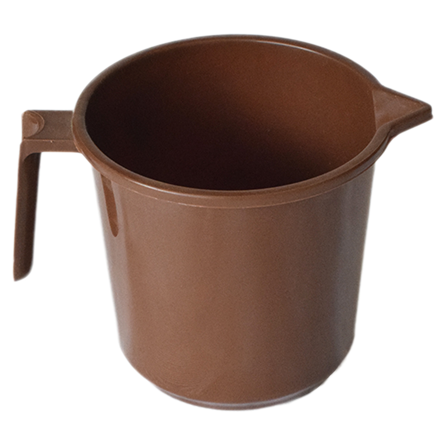 Kuber Industries Plastic Lightweight, Unbreakable Bathroom Mug 1.5 Litre (Brown) 54KM3913