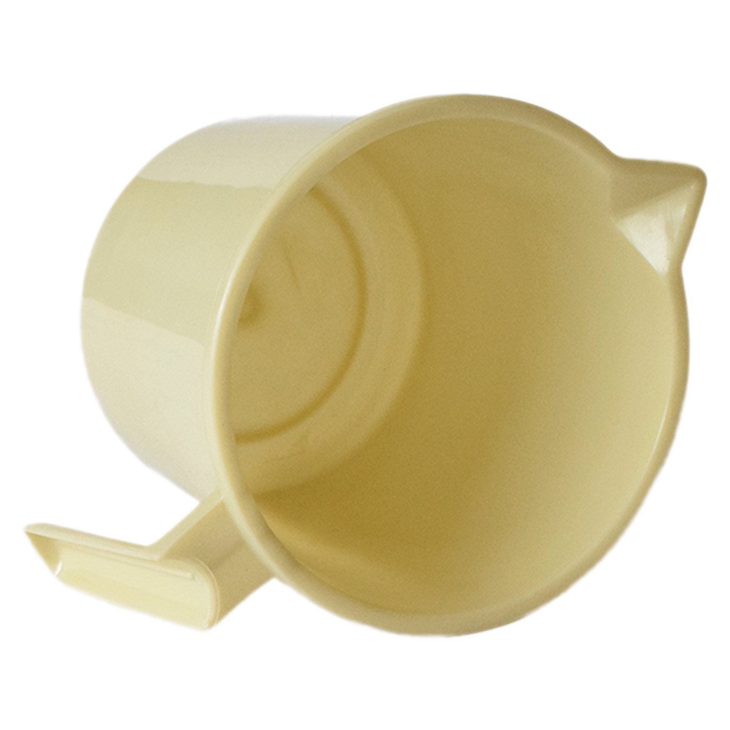 Kuber Industries Plastic Lightweight, Unbreakable Bathroom Mug 1.5 Litre (Cream) 54KM3909