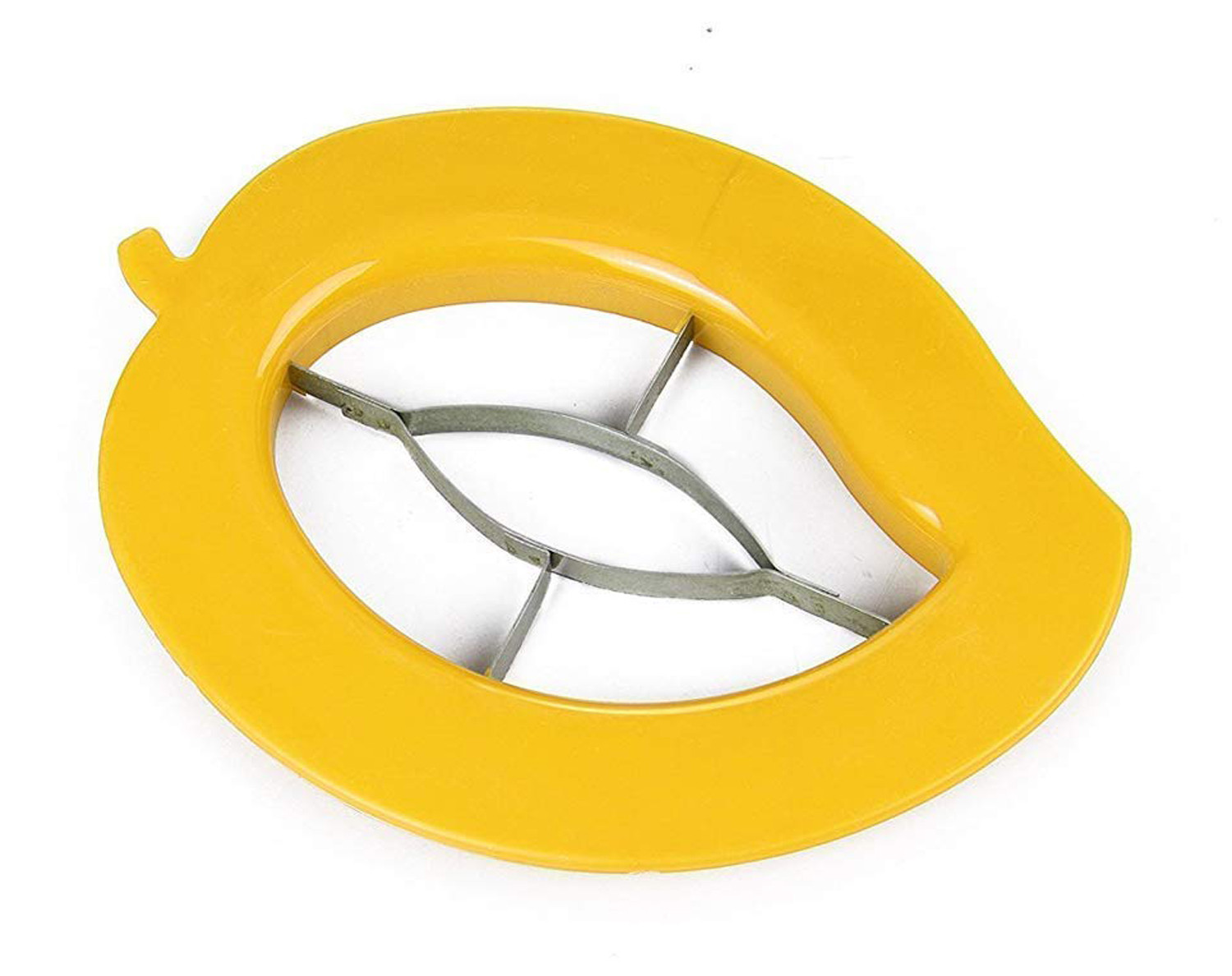 Kuber Industries Plastic Mango Cutter Chopper Slicer Tool Slicing Machine Stainless Steel Blade (Multi)