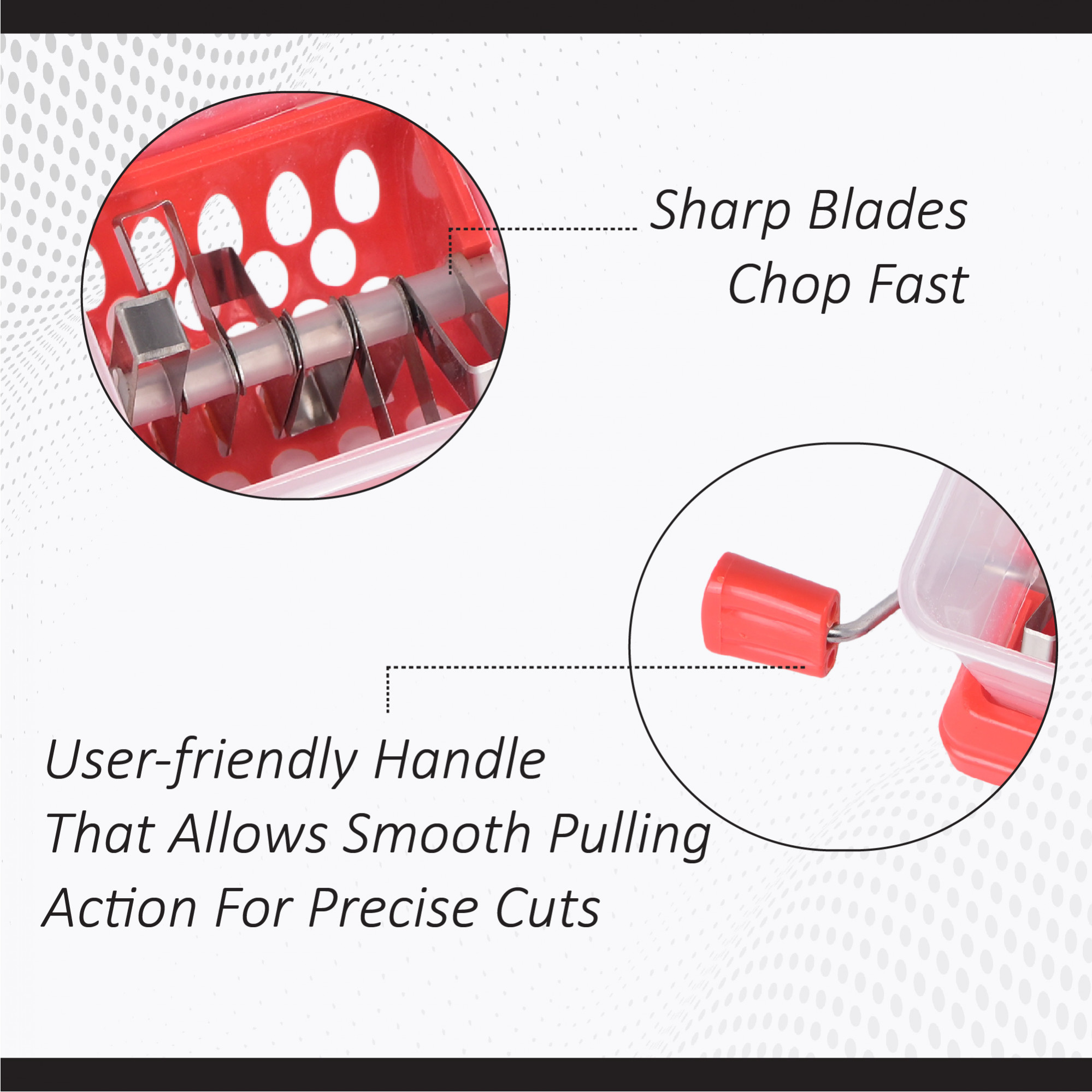 Kuber Industries Plastic Manual Vegetable Chopper For Kitchen with Lid Hygienic Multipurpose Fruit Veggies  Onion Cutter  Slicer - Perfect For Chopping Slicing  Daily Use  Multicolor