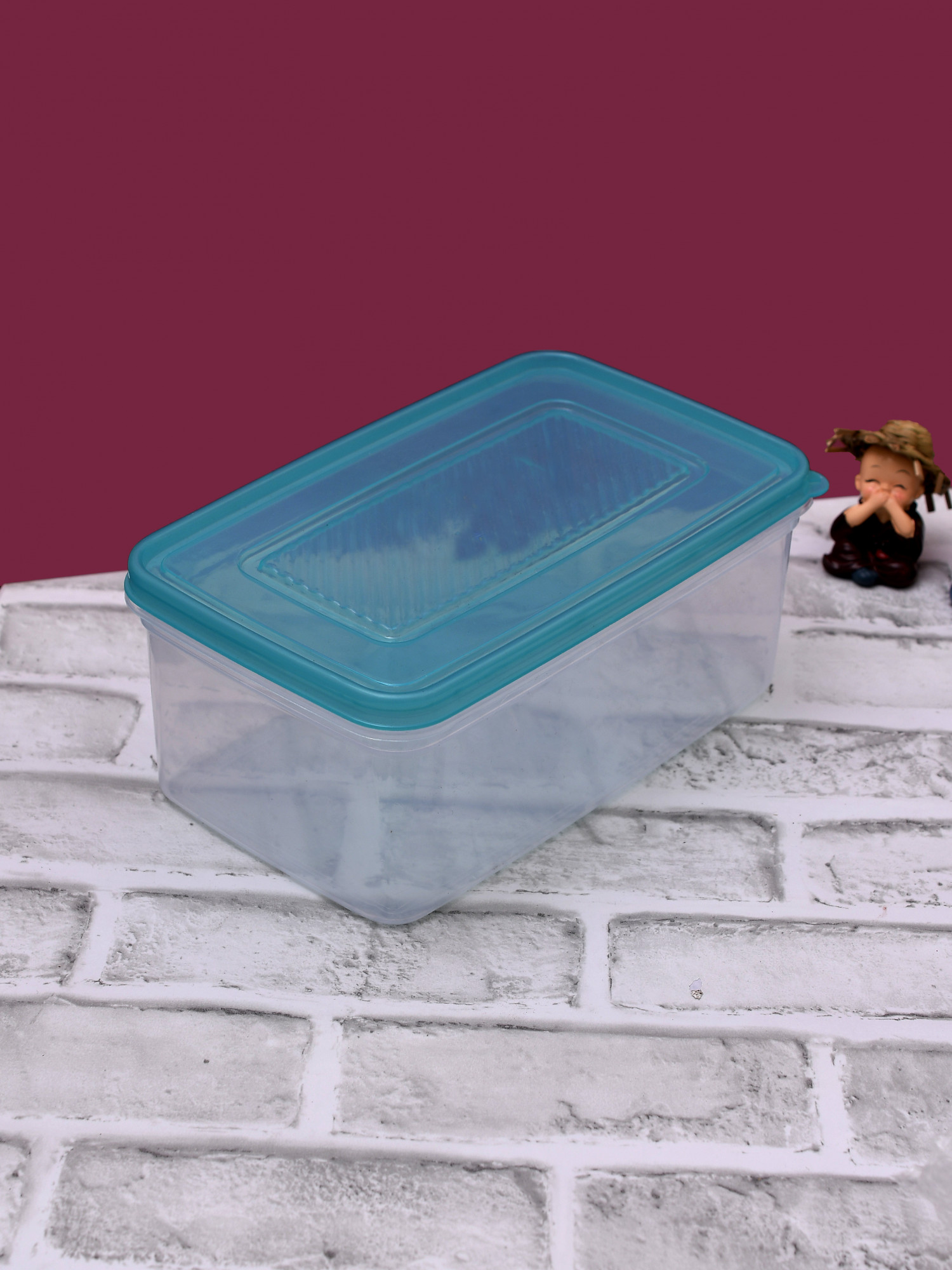 Kuber Industries Plastic Multipurpose MPC Big Transparent Air Tight Food Storage Kitchen Container (Green)-KUBMART546