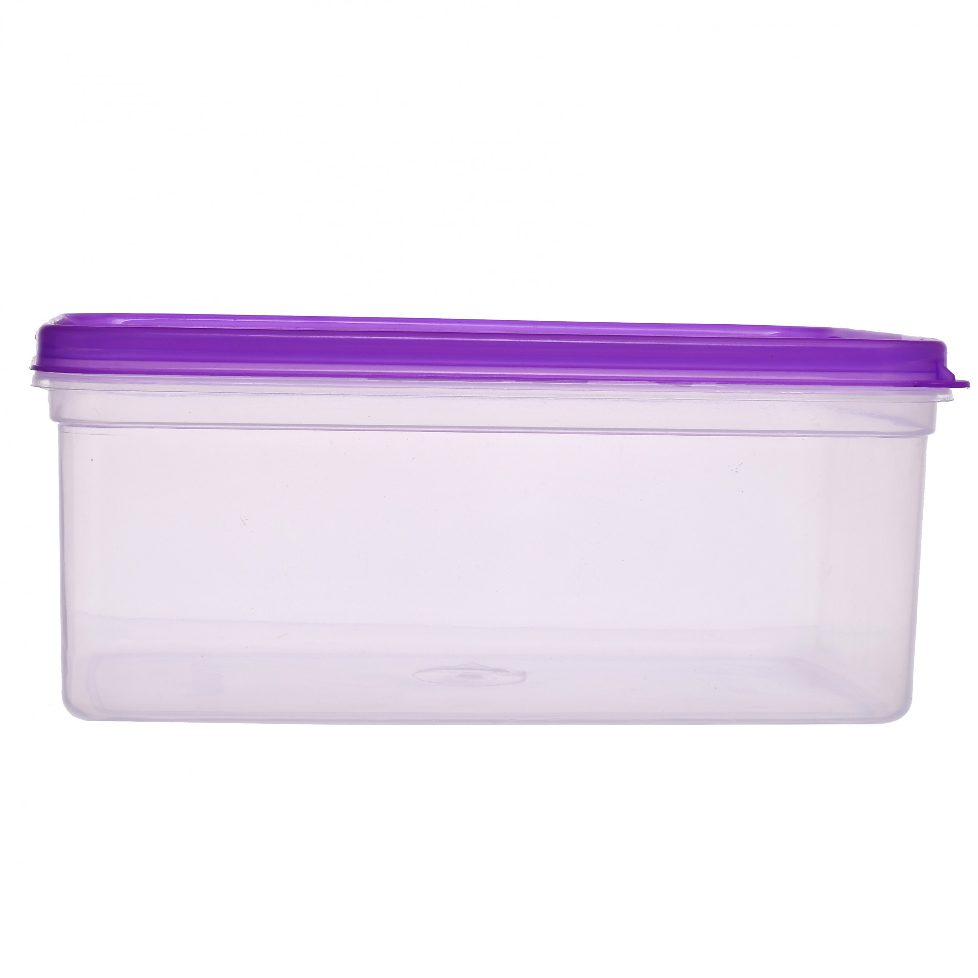 Kuber Industries Plastic Multipurpose MPC Big Transparent Air Tight Food Storage Kitchen Container (Purple)-KUBMART542