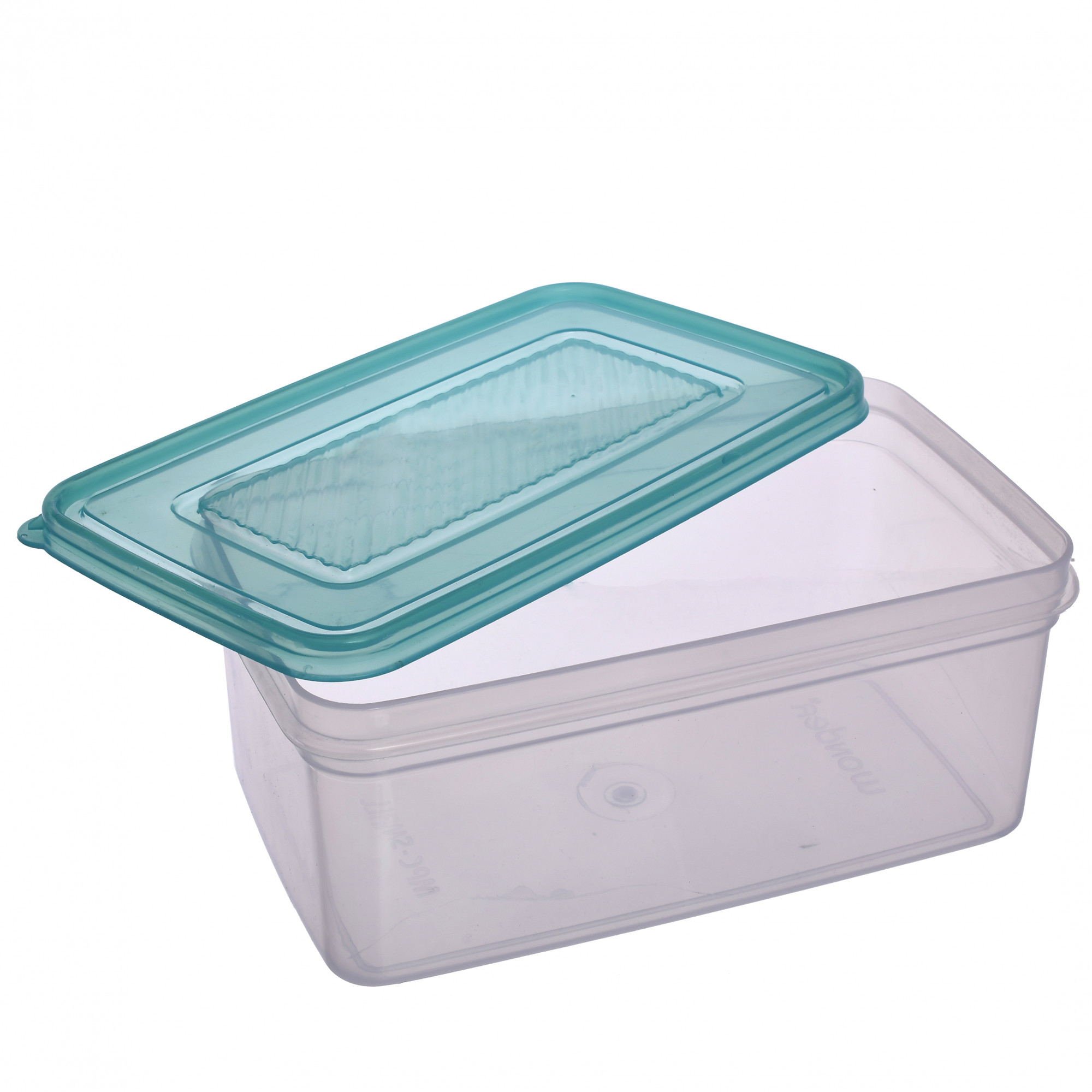 Kuber Industries Plastic Multipurpose MPC Jumbo & Big Transparent Air Tight Food Storage Kitchen Container (Set Of 2,Green)-KUBMART564