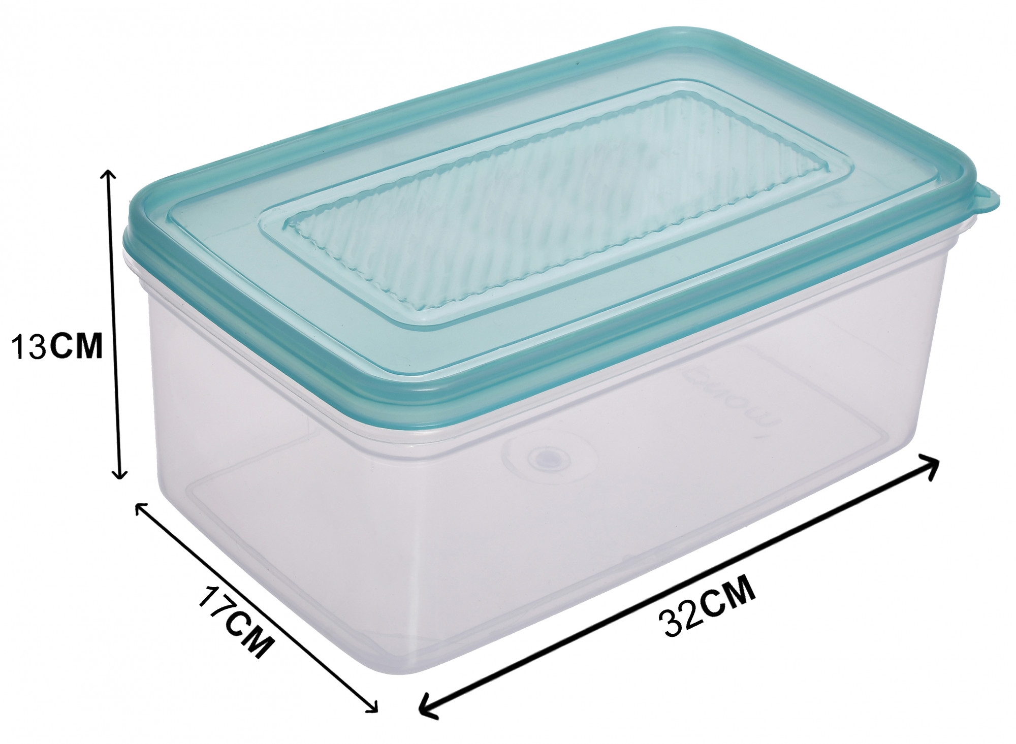 Kuber Industries Plastic Multipurpose MPC Jumbo Transparent Air Tight Food Storage Kitchen Container (Green)-KUBMART554