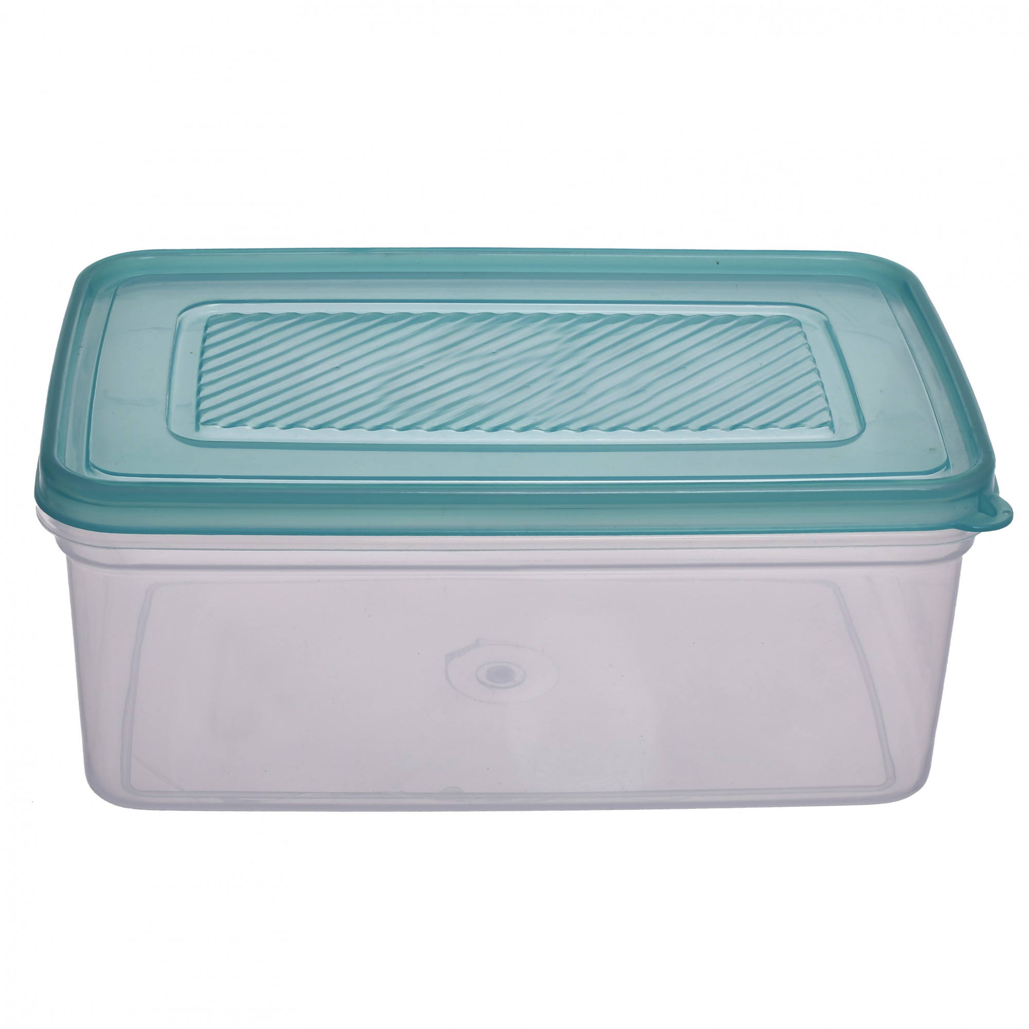 Kuber Industries Plastic Multipurpose MPC Small & Big Transparent Air Tight Food Storage Kitchen Container (Set Of 2,Green)-KUBMART560