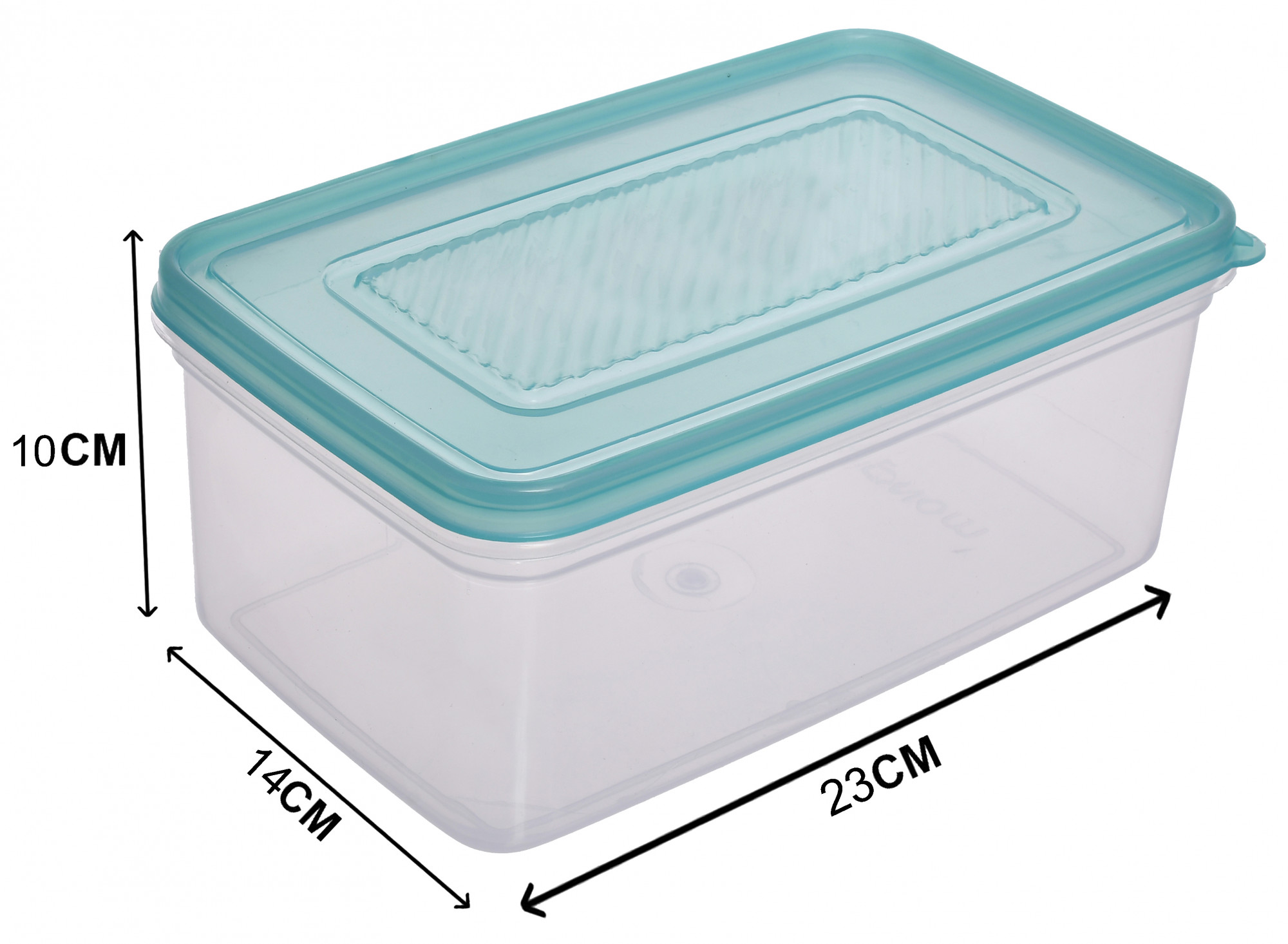 Kuber Industries Plastic Multipurpose MPC Small & Big Transparent Air Tight Food Storage Kitchen Container (Set Of 2,Green)-KUBMART560