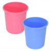 Kuber Industries Plastic Open Dustbin, Garbage Bin For Home, Kitchen, Office, 5Ltr.- (Pink &amp; Blue)-47KM01077