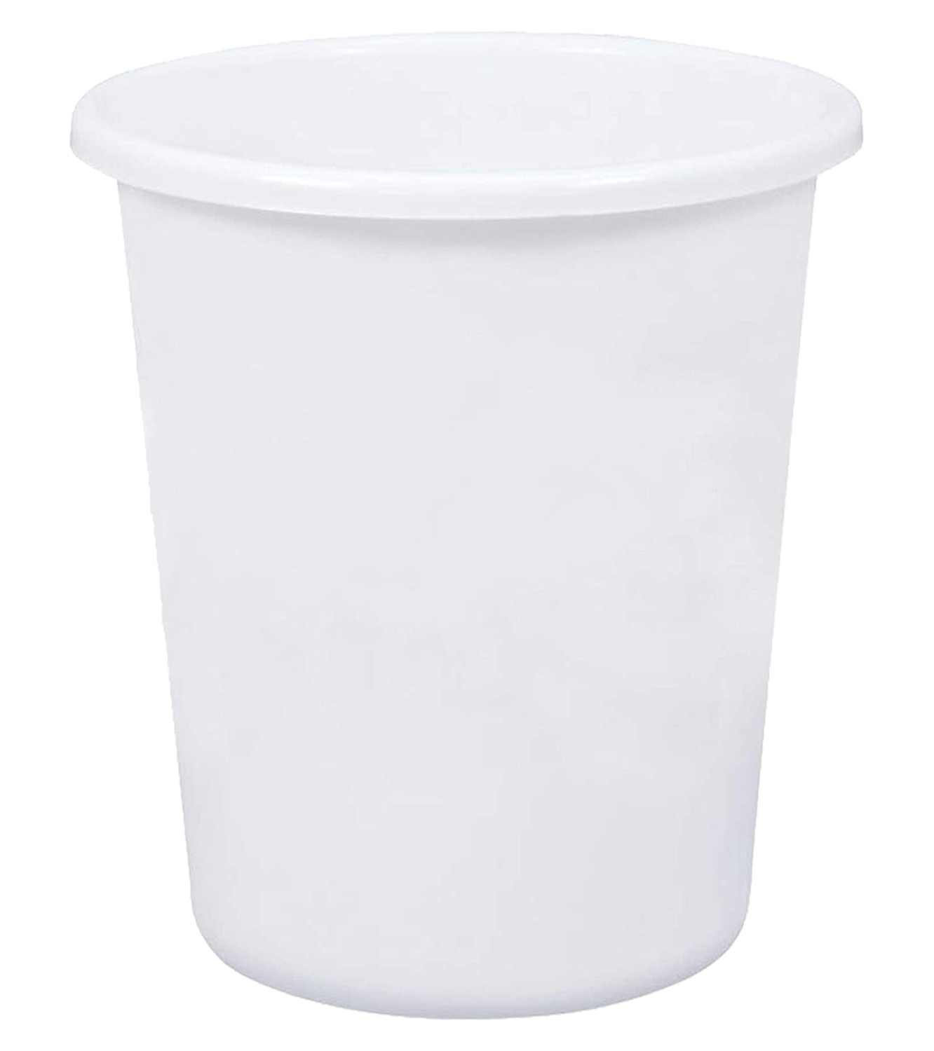 Kuber Industries Plastic Open Dustbin, Garbage Bin For Home, Kitchen, Office, 5Ltr.- (Pink & White)-47KM01073