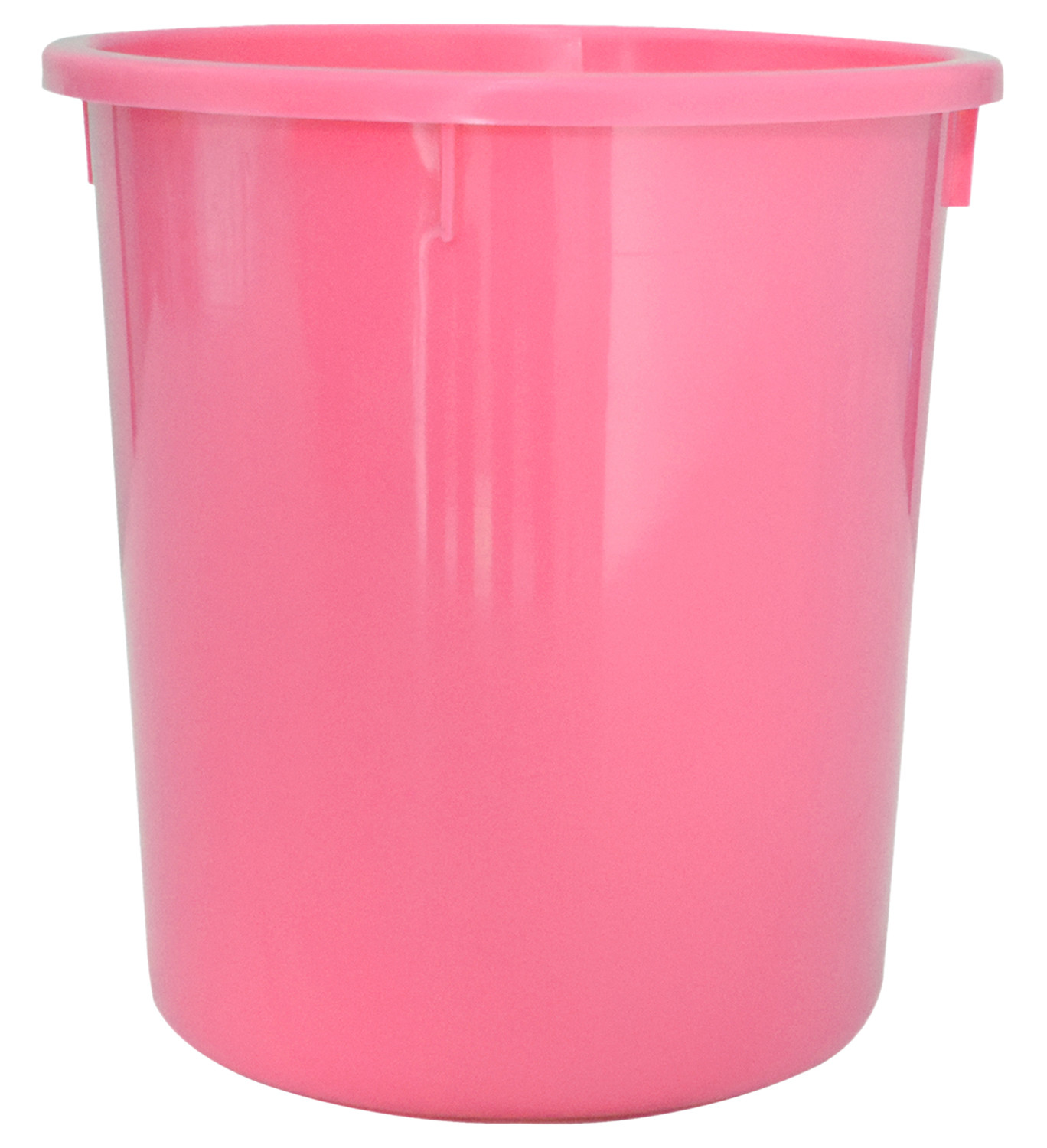 Kuber Industries Plastic Open Dustbin, Garbage Bin For Home, Kitchen, Office, 5Ltr.- (Pink & White)-47KM01073