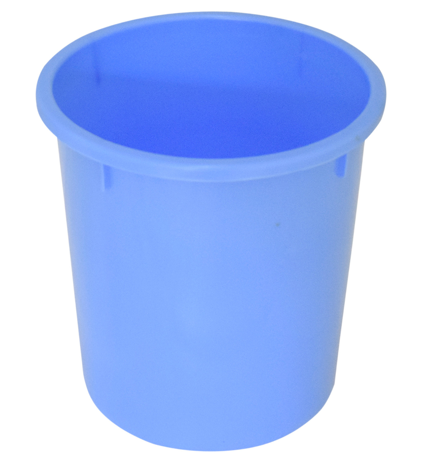 Kuber Industries Plastic Open Dustbin, Garbage Bin For Home, Kitchen, Office, 5Ltr.- (White & Blue)-47KM01081