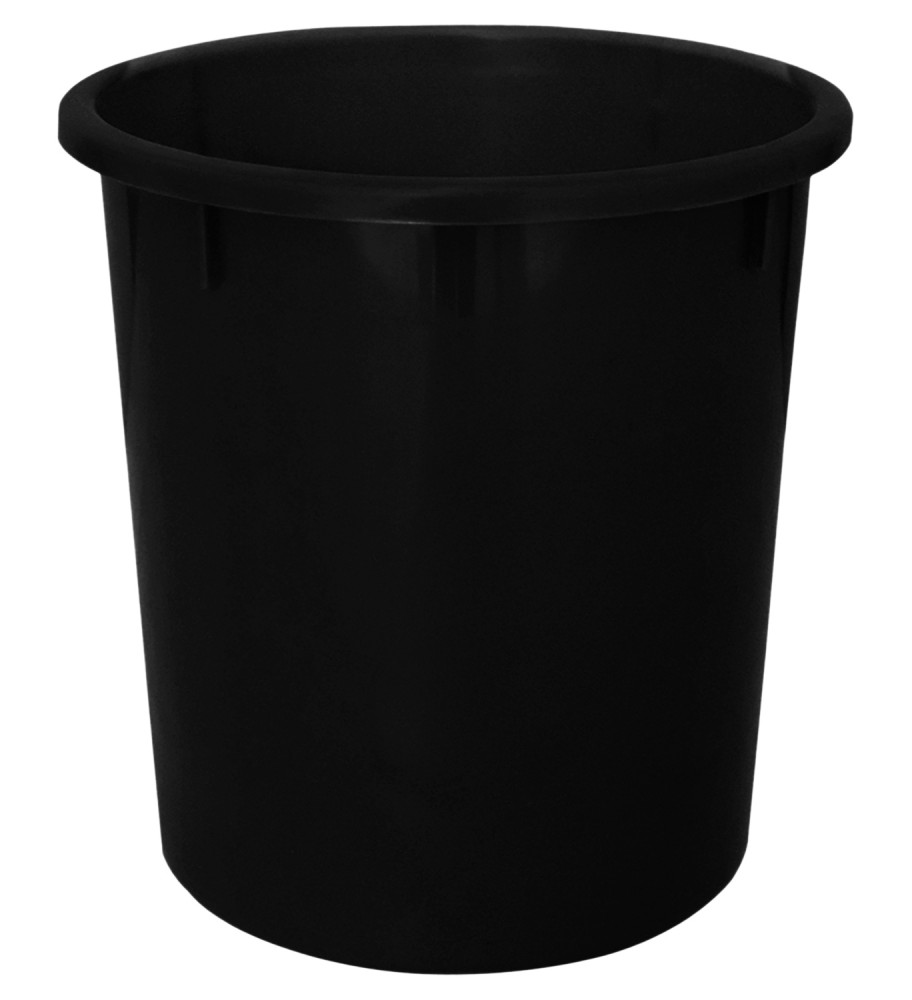 Kuber Industries Plastic Open Dustbin, Garbage Bin For Home, Kitchen, Office, 5Ltr. (Black)-47KM01029