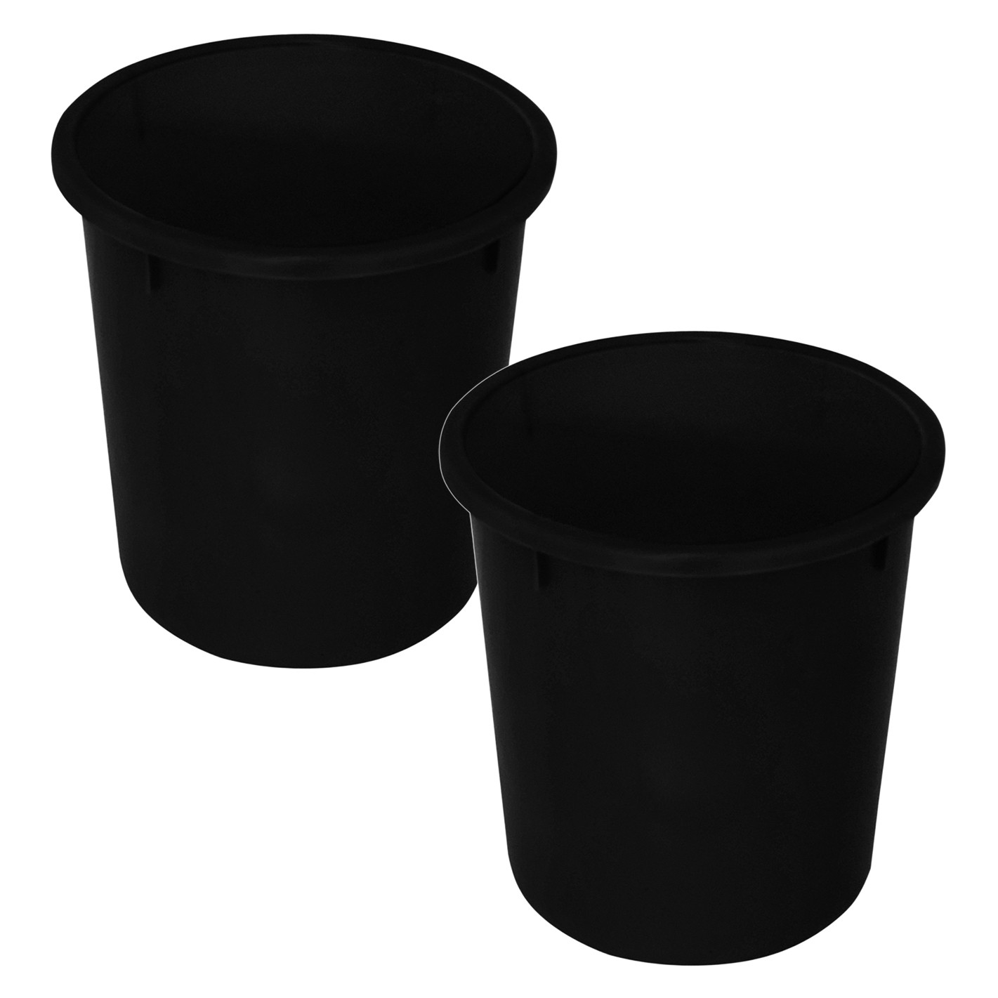 Kuber Industries Plastic Open Dustbin, Garbage Bin For Home, Kitchen, Office, 5Ltr. (Black)-47KM01029