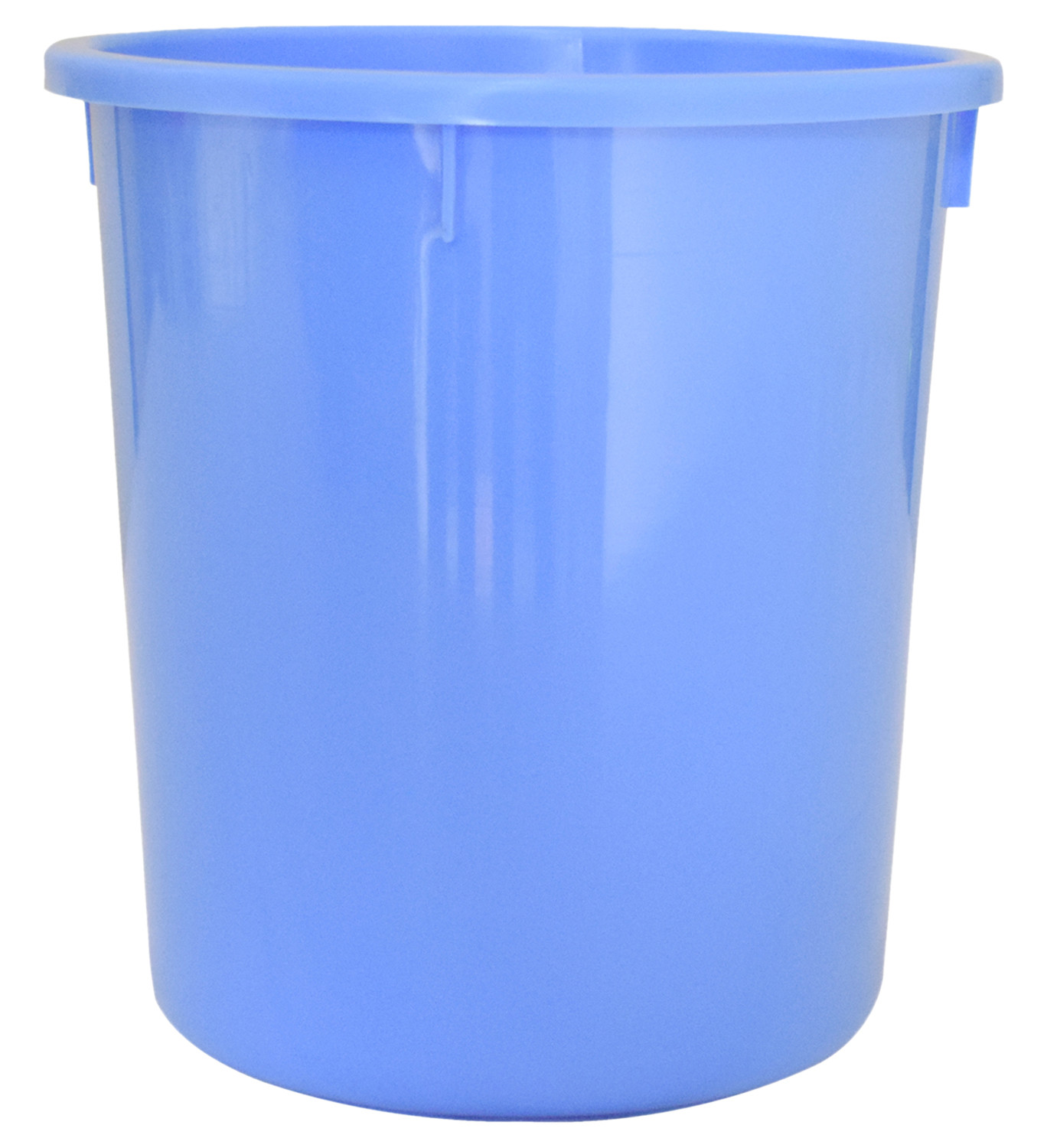 Kuber Industries Plastic Open Dustbin Garbage Bin For Home Kitchen Office 5Ltr-Black  Blue