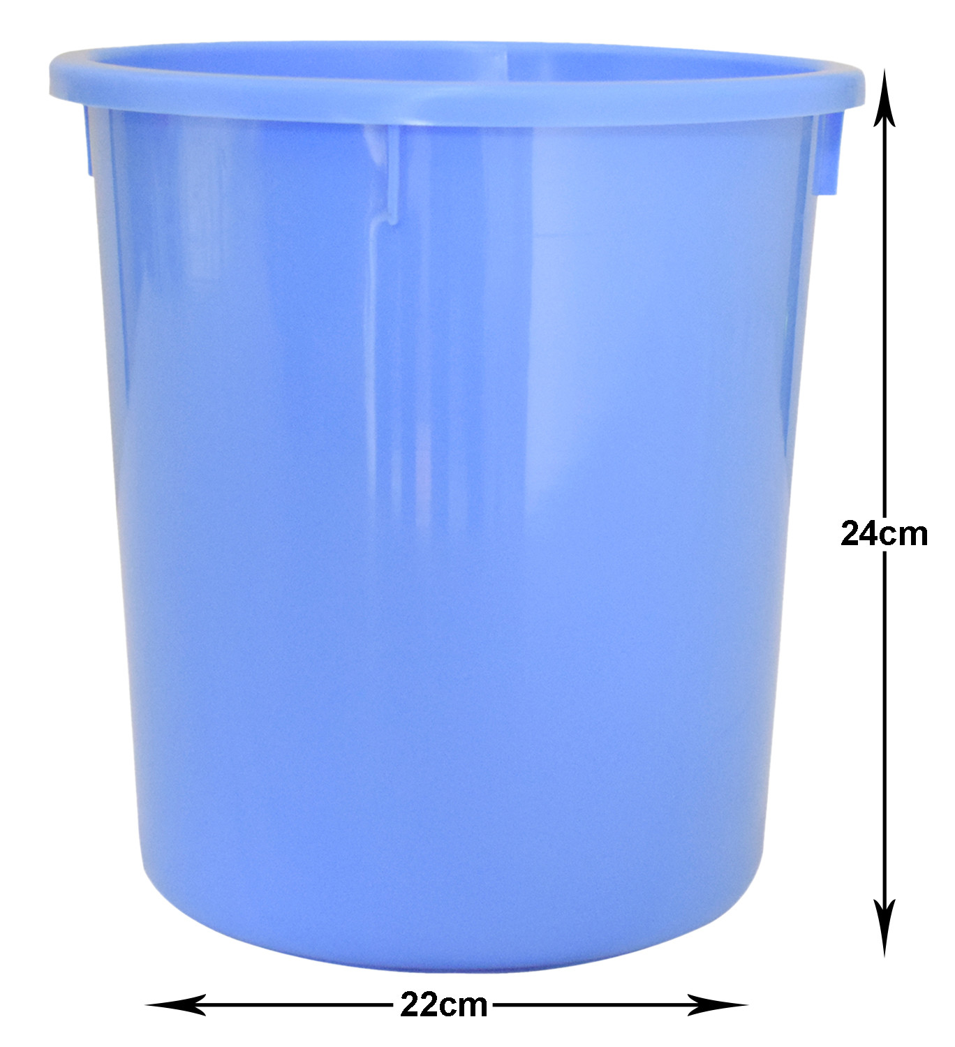 Kuber Industries Plastic Open Dustbin, Garbage Bin For Home, Kitchen, Office, 5Ltr. (Blue)-47KM01037