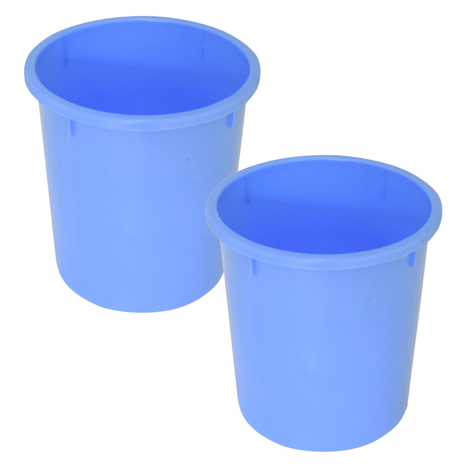 Kuber Industries Plastic Open Dustbin, Garbage Bin For Home, Kitchen, Office, 5Ltr. (Blue)-47KM01037