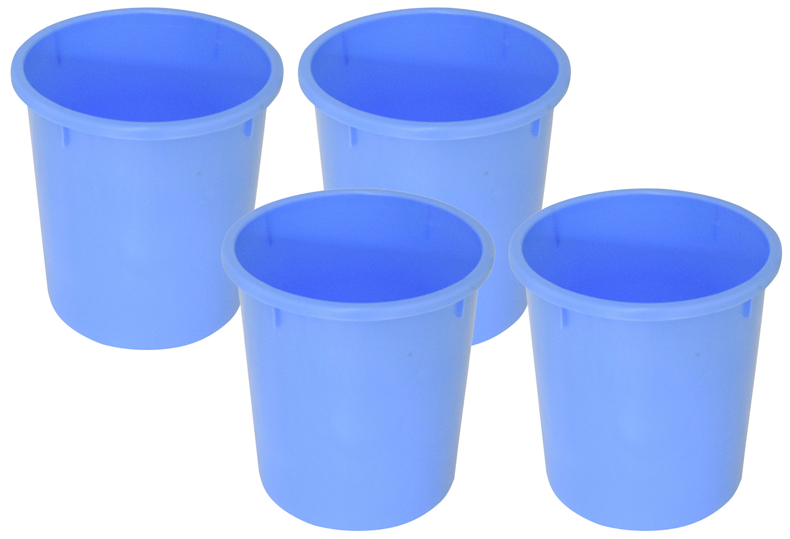 Kuber Industries Plastic Open Dustbin, Garbage Bin For Home, Kitchen, Office, 5Ltr. (Blue)-47KM01037