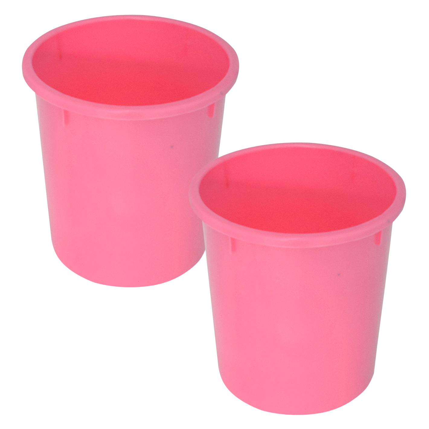 Kuber Industries Plastic Open Dustbin, Garbage Bin For Home, Kitchen, Office, 5Ltr. (Pink)-47KM01045
