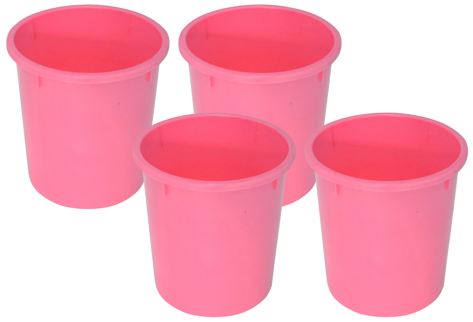 Kuber Industries Plastic Open Dustbin, Garbage Bin For Home, Kitchen, Office, 5Ltr. (Pink)-47KM01045