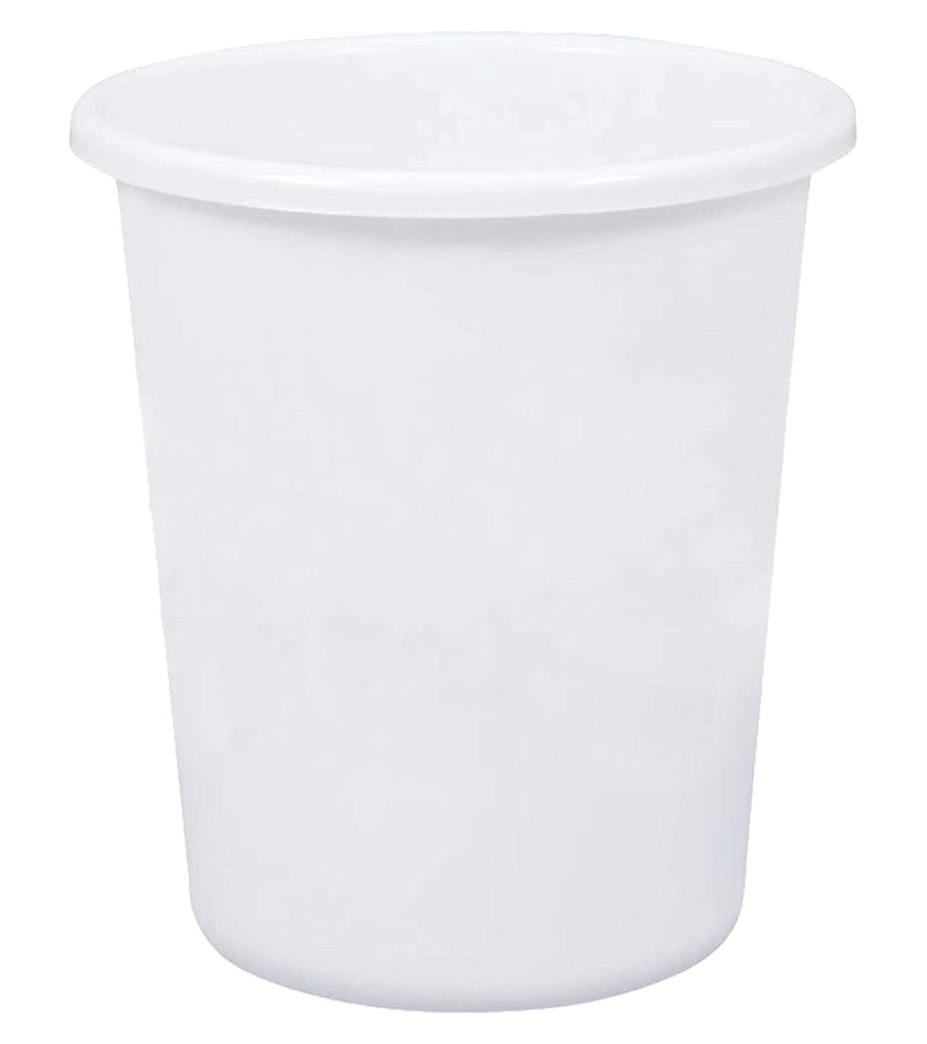 Kuber Industries Plastic Open Dustbin, Garbage Bin For Home, Kitchen, Office, 5Ltr. (White)-47KM01053