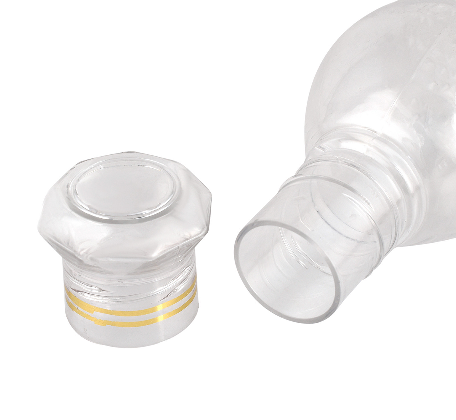 Kuber Industries Plastic Ragular Crystal Design Water Bottle For Home & Traveling, 1Ltr.(Transparent) 54KM4305