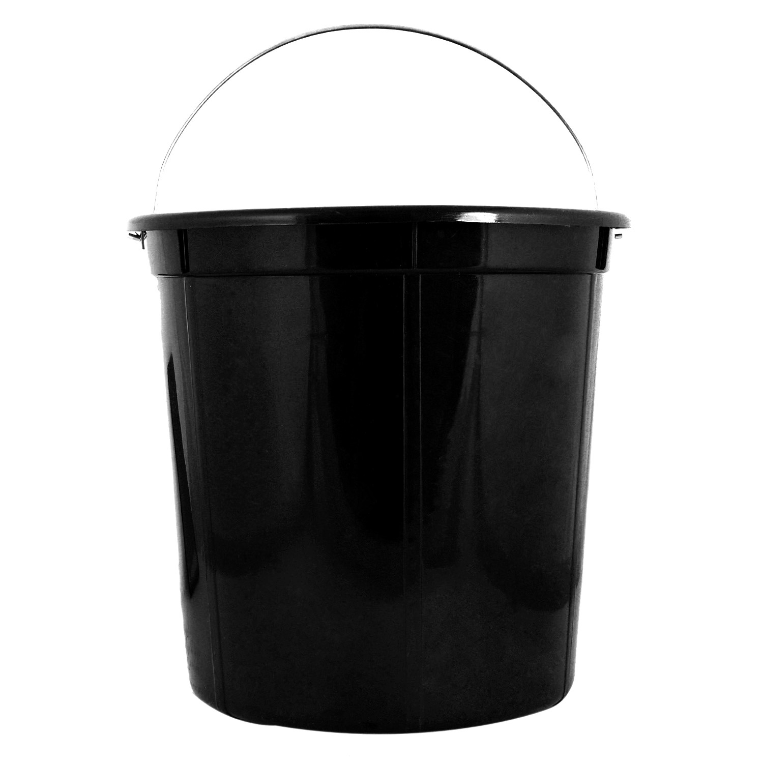 Kuber Industries Plastic Removable Inner Dustbin Bucket,Paint, Recycle Bin Basket Small Bucket,10 Liters (Black) -CTKTC38721