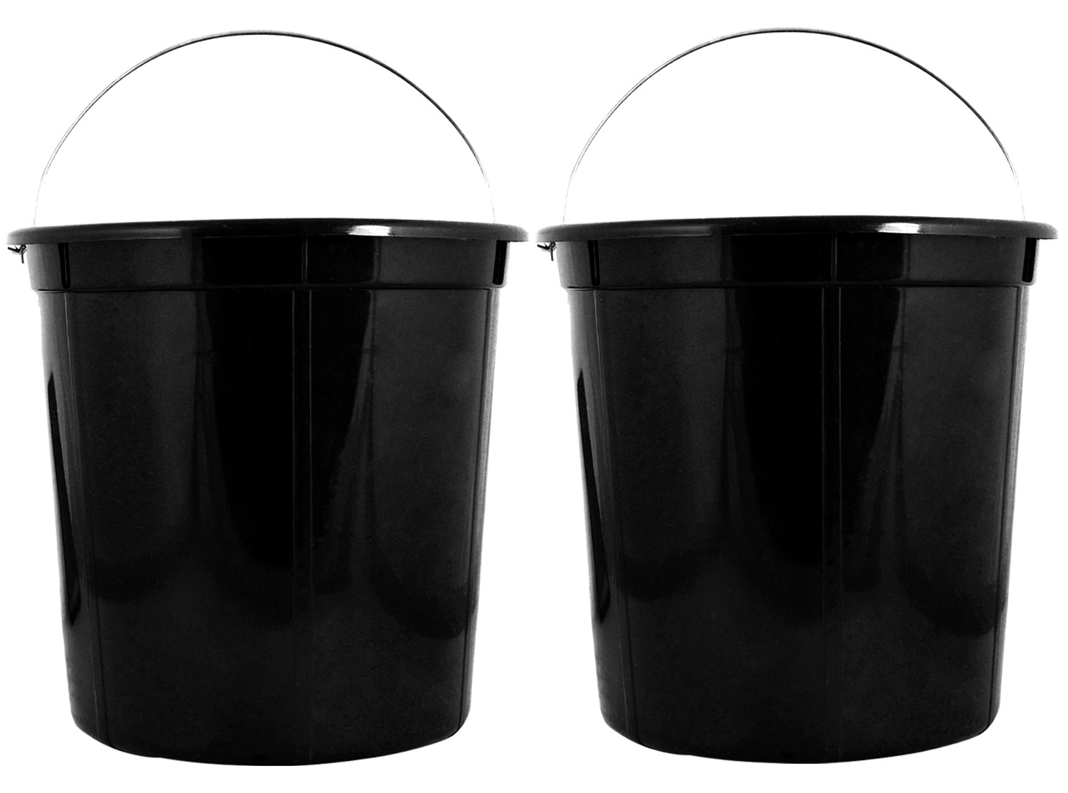 Kuber Industries Plastic Removable Inner Dustbin Bucket,Paint, Recycle Bin Basket Small Bucket,10 Liters (Black) -CTKTC38721