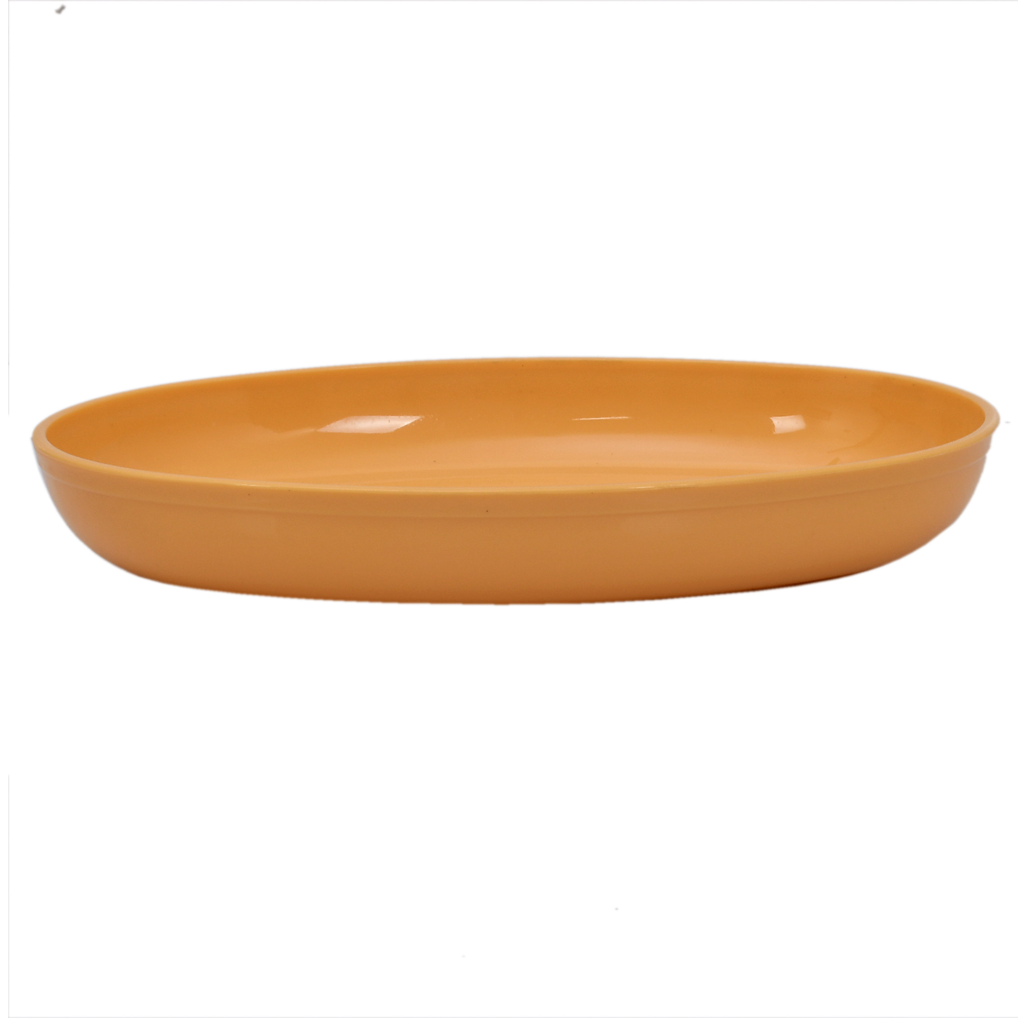 Kuber Industries Plastic Small Oval Design Bowl for Serving Snacks,Salad,Food (Multi)