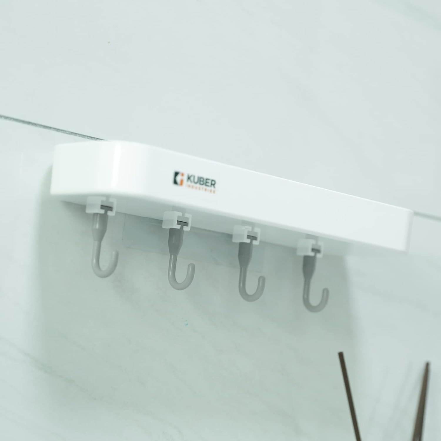 Kuber Industries Plastic Soap Dish with hooks|1322|White