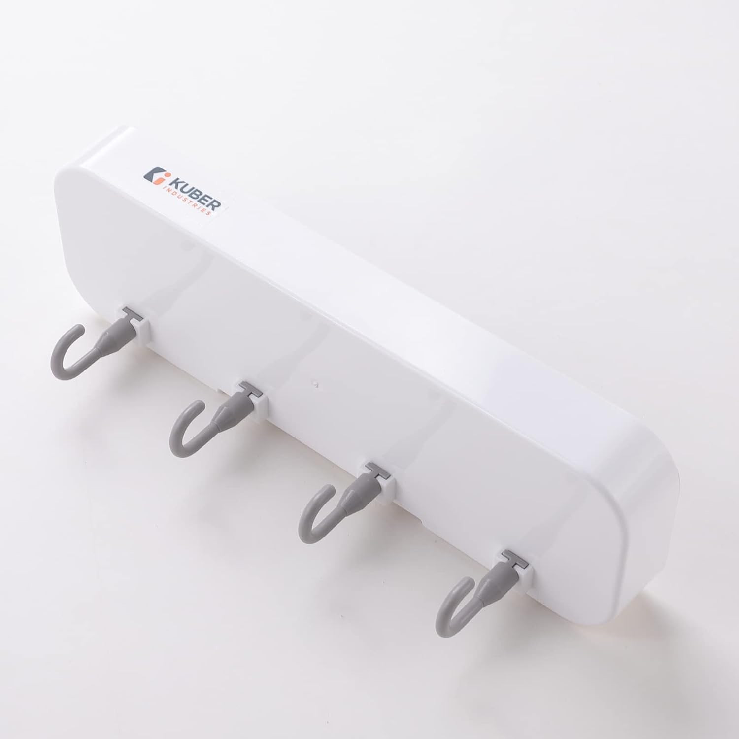 Kuber Industries Plastic Soap Dish with hooks|1322|White