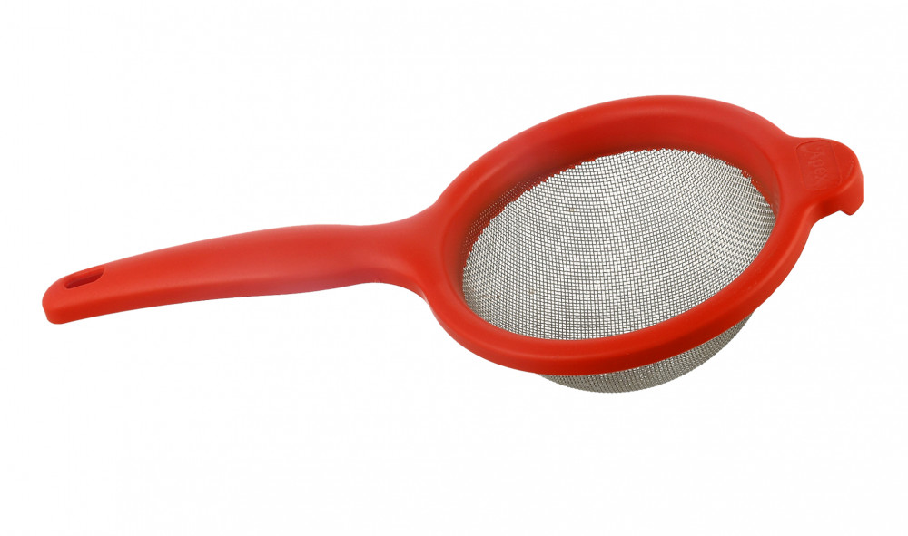 Kuber Industries Plastic Soup &amp; Juice Strainer/Liquid Filter-11&quot; (Red)