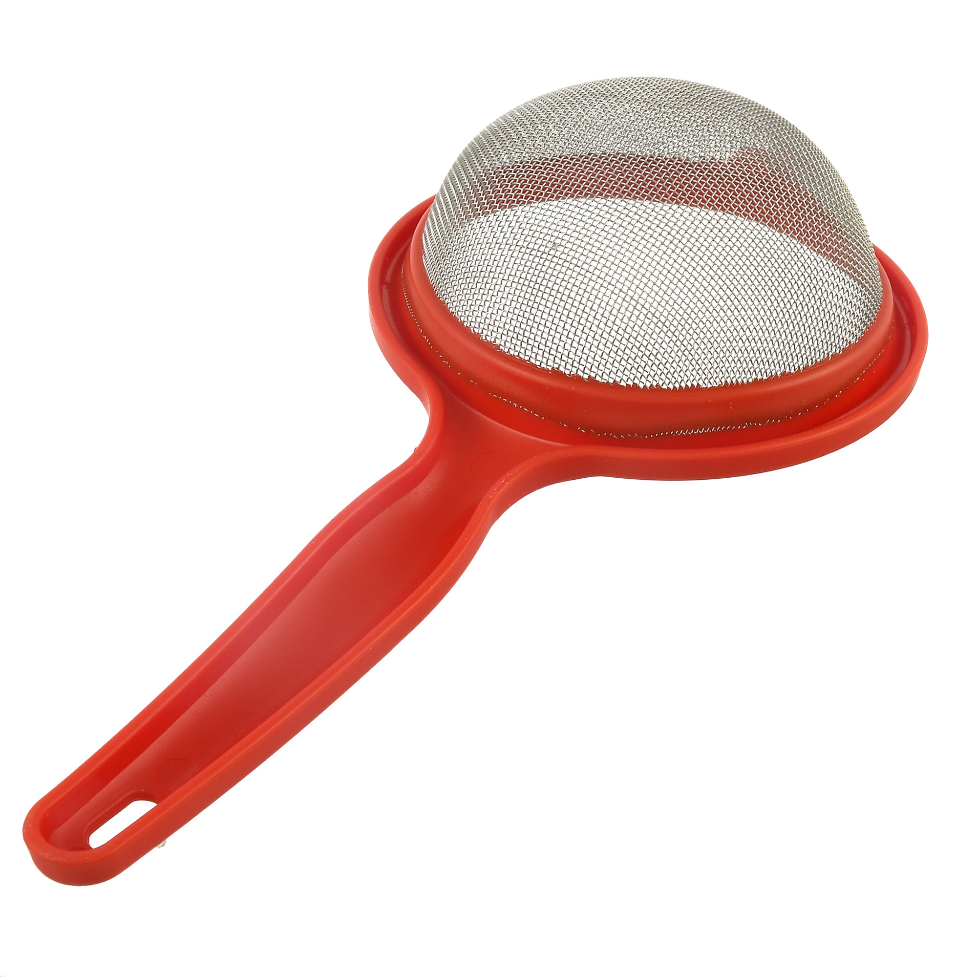 Kuber Industries Plastic Soup  Juice StrainerLiquid Filter-11 Red