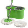 Plastic Spin Mop Bucket | Extendable Handle Moppers for Cleaning Floor with 2 Refills | 360° Floor Cleaner Mopping Machine Set for Home &amp; Office | Pocha Stick - (Green)