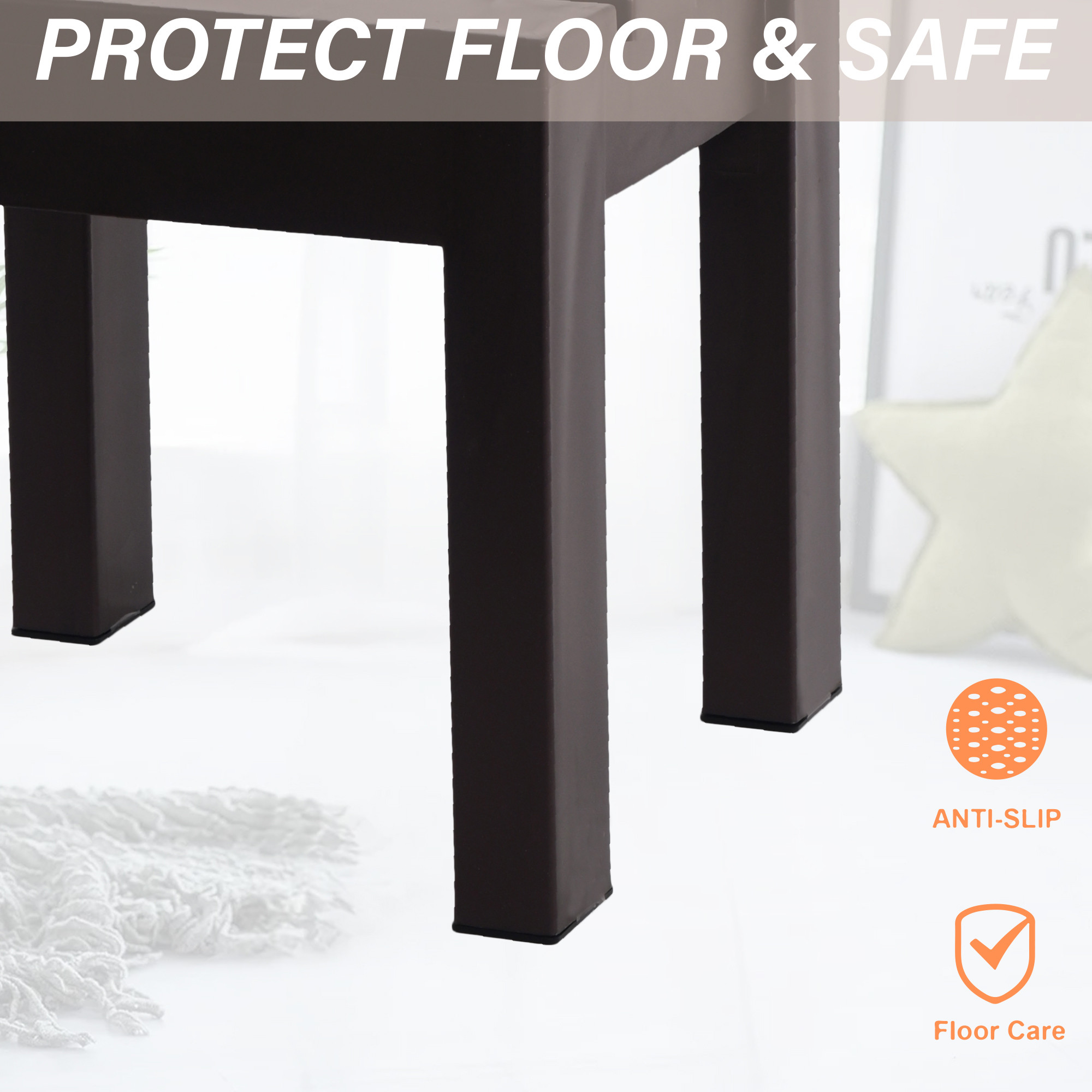 Kuber Industries Plastic Stool for Home Use  Anti Slip Bath Stools for Bathroom  Adults Stool for Kitchen Use  Under Desk Portable Step Stool for Home and Office  Small Flower Pot Stand  Coffee