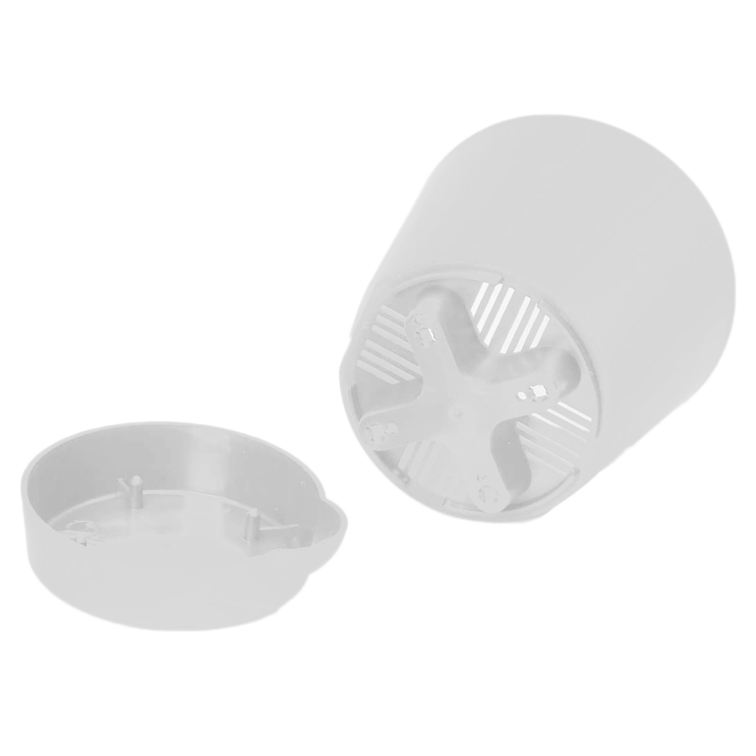 Kuber Industries Plastic Titan Pot|Garden Container For Plants & Flowers|Self-Watering Pot With Drainage Holes,6 Inch (White)