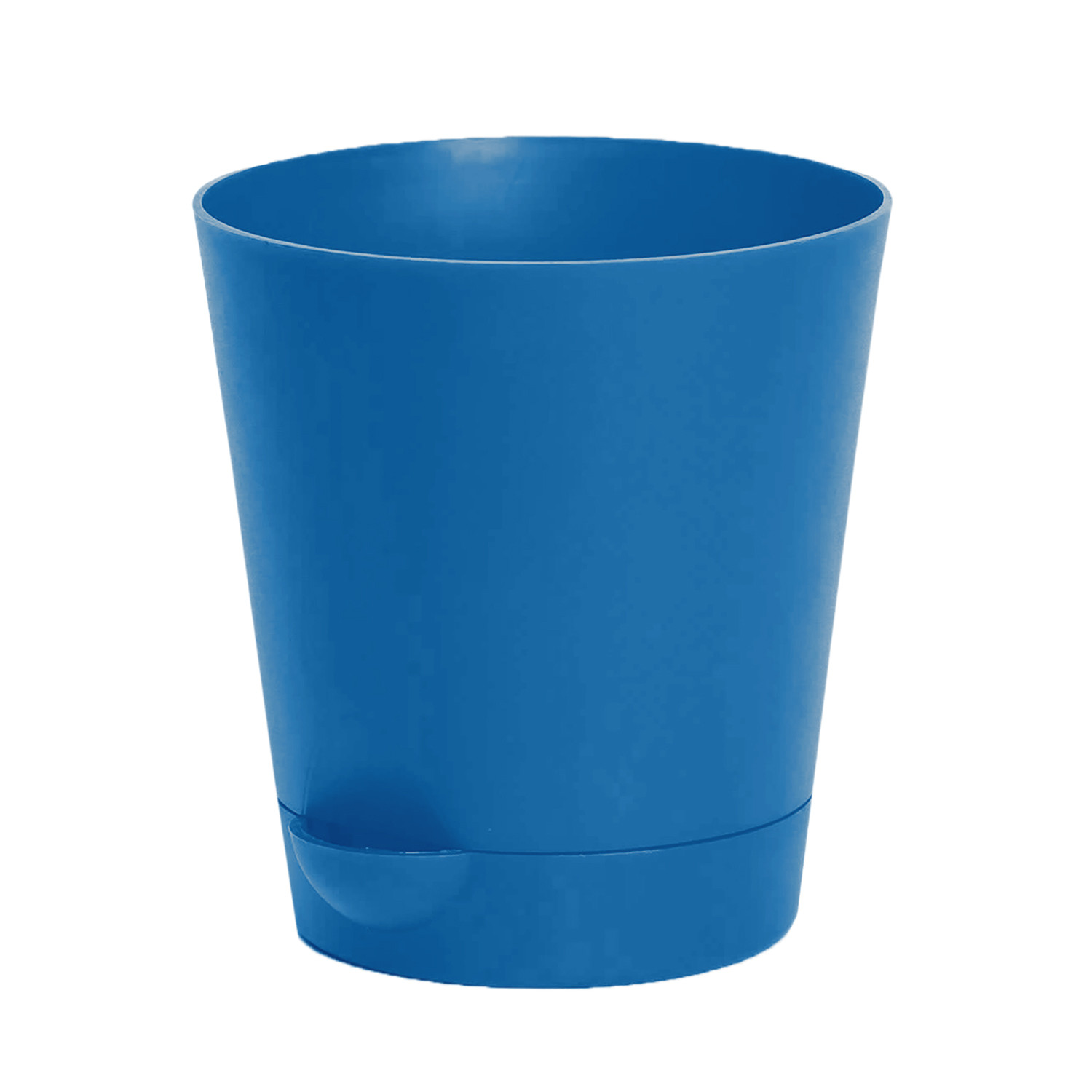Kuber Industries Plastic Titan Pot|Garden Container For Plants & Flowers|Self-Watering Pot With Drainage Holes,6 Inch (Blue)