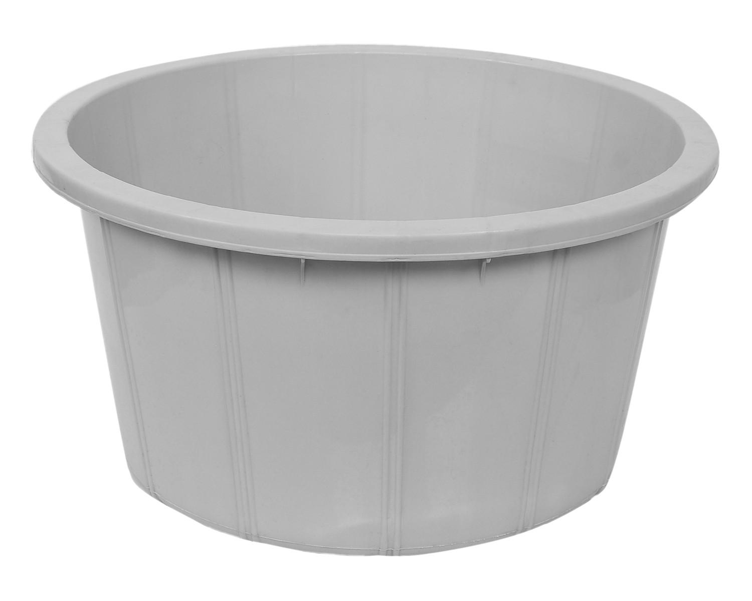 Kuber Industries Plastic Unbreakable Multipurpose Bath Tub/Washing Tub For Bathing 40 Ltr.(Grey) 54KM3904