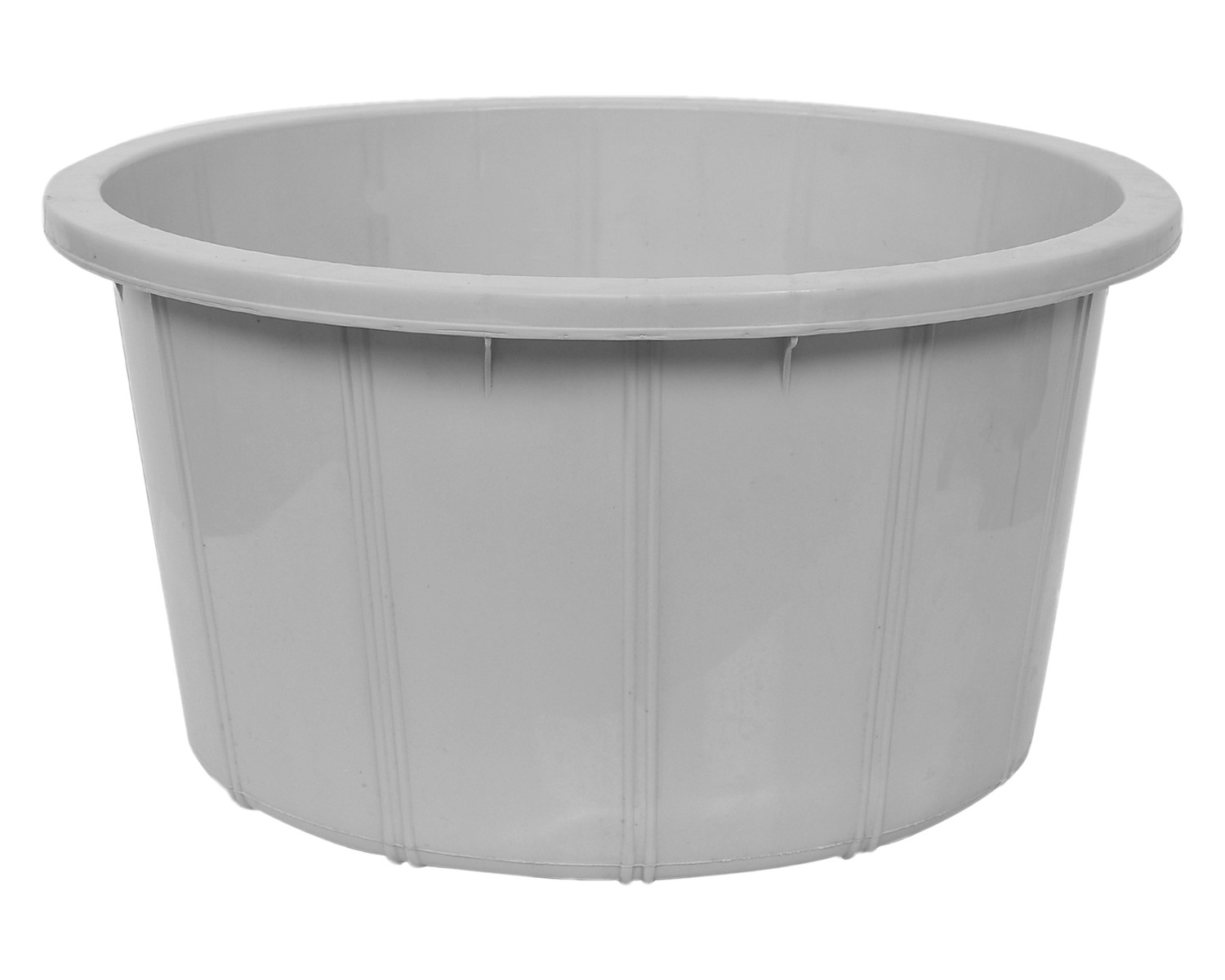 Kuber Industries Plastic Unbreakable Multipurpose Bath Tub/Washing Tub For Bathing 40 Ltr.(Grey) 54KM3904