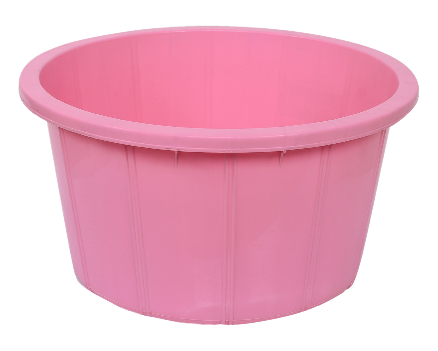 Kuber Industries Plastic Unbreakable Multipurpose Bath Tub/Washing Tub For Bathing 40 Ltr.(Pink) 54KM3903